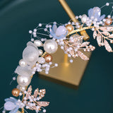 Pearl Flower Headband Bridal Wedding Crown Hair Accessories Bride Hair Band
