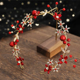 Pearl Flower Headband Bridal Wedding Crown Hair Accessories