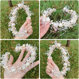 Pearl Flower Bridal Wedding Crown Hair Accessory