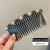 Pearl Hair Comb Bangs Broken Hair Finishing Tool