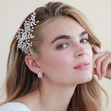 Pearl Hairpin Tiara Bridal Crystal Headband Vintage Wedding Hair Accessories