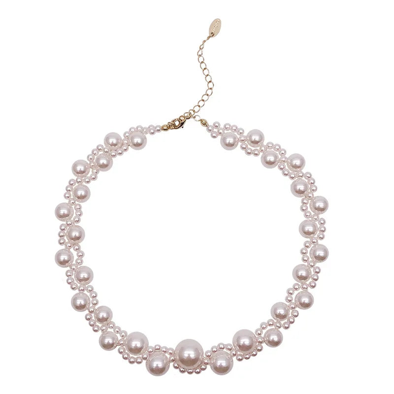 Romantic Pearl Pendant Necklace for Women, Party Gift