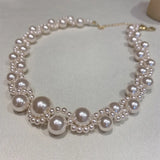 Romantic Pearl Pendant Necklace for Women, Party Gift
