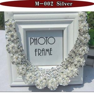 Pearl Necklace Jewelry Beads Choker Collier Femme for Women
