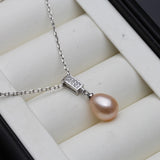 Natural Pearl Pendant 925 Sterling Silver Jewelry For Women Gift