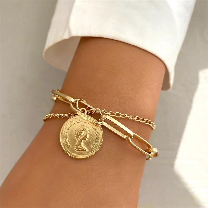 Vintage Butterfly Heart Bangles Bracelets for Women