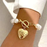 Vintage Butterfly Heart Bangles Bracelets for Women