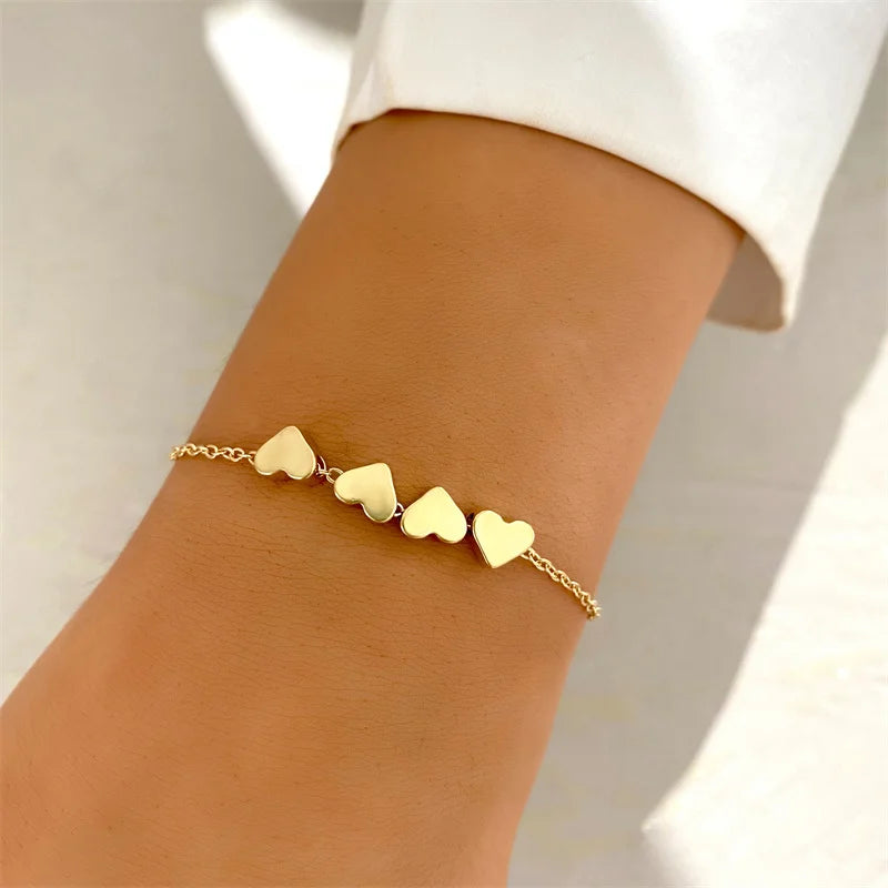 Vintage Butterfly Heart Bangles Bracelets for Women