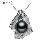 Seashell Shape Pearl Pendant 925 Sterling Silver Jewelry for Women