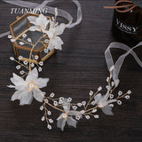 Pearls Wedding Headbands Crystal Hairbands Bridal Hair Jewelry
