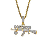 Bling Bling Brass CZ Pendant CZ Men Necklace Hip Hop Jewelry CN130