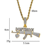 Bling Bling Brass CZ Pendant CZ Men Necklace Hip Hop Jewelry CN130