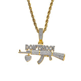 Bling Bling Brass CZ Pendant CZ Men Necklace Hip Hop Jewelry CN130