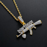 Bling Bling Brass CZ Pendant CZ Men Necklace Hip Hop Jewelry CN130