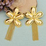 Geometric Dangle Earrings Dubai Brass Nigerian Party Jewelry