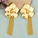 Geometric Dangle Earrings Dubai Brass Nigerian Party Jewelry