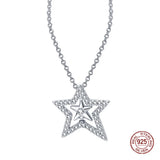 925 Silver Pendant Necklace Light Niche Charm DIY Gift