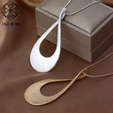 Gothic Long Chain Pendant Necklace for Women