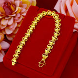 Personality 14k Heart Bracelet Wedding Engagement Jewelry Gift
