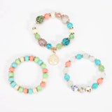 Life Tree Glass Bead Bracelet Retro National Style