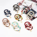 Life Tree Glass Bead Bracelet Retro National Style