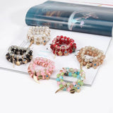 Retro National Style Devil Eye Glass Bead Bracelet
