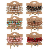 Retro National Style Devil Eye Glass Bead Bracelet
