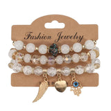 Retro National Style Devil Eye Glass Bead Bracelet