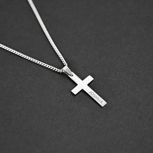 Personality Cross Pendant Necklace Stainless Steel Choker Gift
