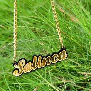 Acrylic Letter Pendant Name Necklace Girl Christmas