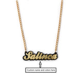 Acrylic Letter Pendant Name Necklace Girl Christmas