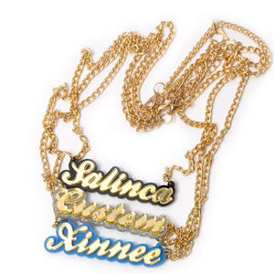 Acrylic Letter Pendant Name Necklace Girl Christmas