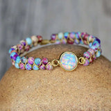 Colorful Double-layer Stone Bracelet for Women