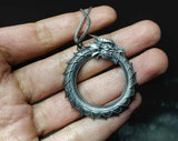 Personality Dragon Pendant Necklace for Men's Punk Hip Hop