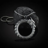 Personality Dragon Pendant Necklace for Men's Punk Hip Hop