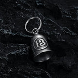 Gothic Skull Bones Finger Bell Biker Hand Pendant Necklace