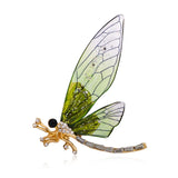 Dragonfly Crystal Brooch Luxury Rhinestone Bee Pin