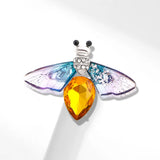 Dragonfly Crystal Brooch Luxury Rhinestone Bee Pin
