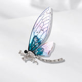 Dragonfly Crystal Brooch Luxury Rhinestone Bee Pin