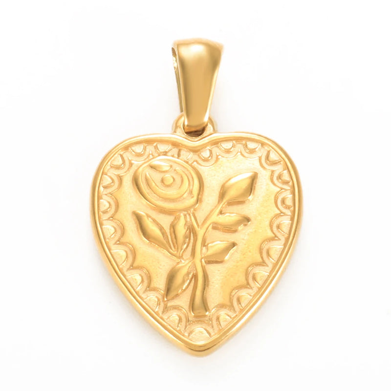 Love Pendant Stainless Steel DIY Charms for Jewelry Making