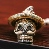 Punk Skull Pendant Necklace for Men Hip Hop Jewelry Gift