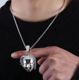 Men's Iced Out Cz Chains Hip Hop Punk Pendant Necklaces