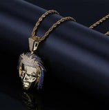 Men's Iced Out Cz Chains Hip Hop Punk Pendant Necklaces