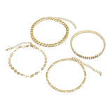 Boho Style Anklet with Thick Chain - Versatile Niche Multi-layer Design