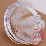925 Sterling Silver Smooth Bangles for Women