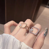 Personality Start Adjustable Ring Female Niche Couple Ring