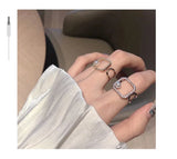 Personality Start Adjustable Ring Female Niche Couple Ring