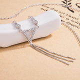 Sterling Silver Glamour Fringe Necklace for Women