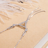 Sterling Silver Glamour Fringe Necklace for Women