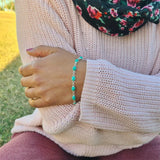 Personality Women Natural Stone Bracelet Boho Anniversary Jewelry